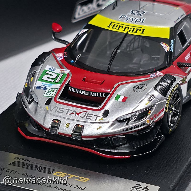 Ferrari 296 LMGT3 No.21 VISTA AF CORSE Le Mans 24H 2025 2nd Place F. Heriau - S. Mann - A. Rovera # Looksmart Models 1/43 #LSLM193