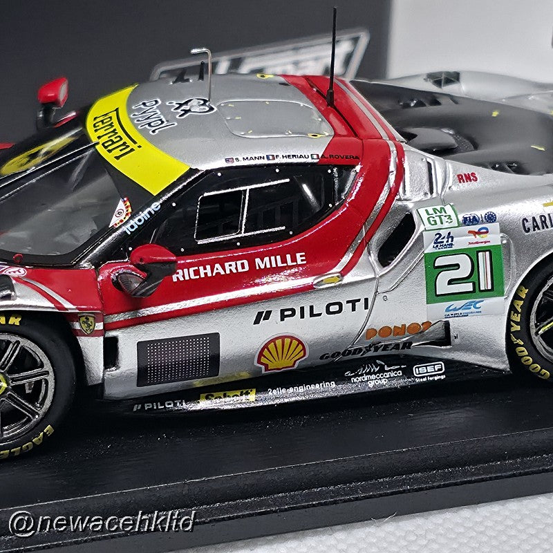 Ferrari 296 LMGT3 No.21 VISTA AF CORSE Le Mans 24H 2025 2nd Place F. Heriau - S. Mann - A. Rovera # Looksmart Models 1/43 #LSLM193