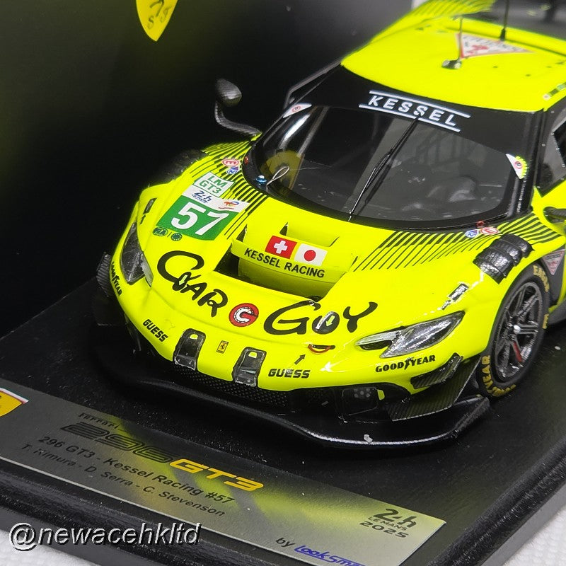 Ferrari 296 LMGT3 No.57 KESSEL RACING Le Mans 24H 2025 T. Kimura - D. Serra # Looksmart Models 1/43 #LSLM195