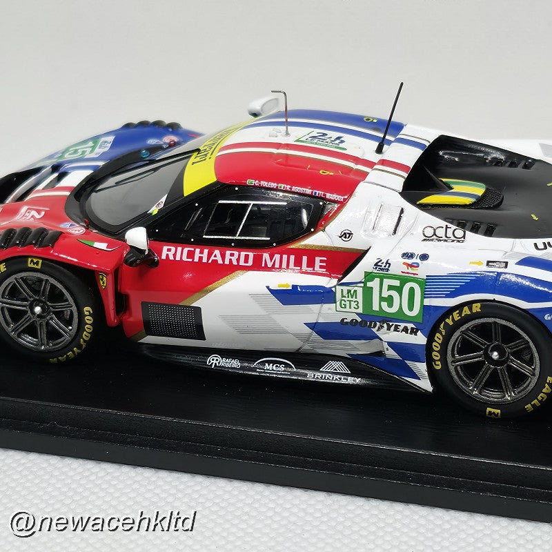Ferrari 296 LMGT3 No.150 RICHARD MILLE AF CORSE Le Mans 24H 2025 C. Toledo - L. Wadoux - R. Agostini # Looksmart Models 1/43 #LSLM196