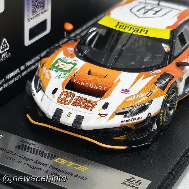 Ferrari 296 LMGT3 No.193 ZIGGO SPORT TEMPESTA Le Mans 24H 2025 # Looksmart Models 1/43 #LSLM197