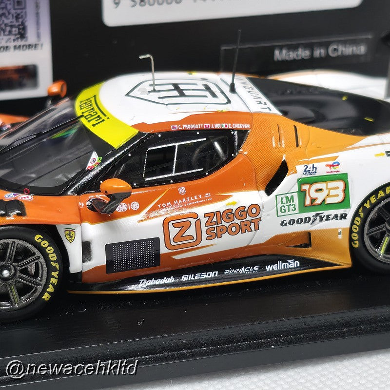 Ferrari 296 LMGT3 No.193 ZIGGO SPORT TEMPESTA Le Mans 24H 2025 # Looksmart Models 1/43 #LSLM197